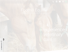 Tablet Screenshot of foothillequine.com